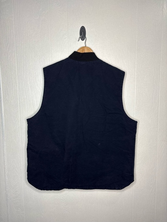 Vintage Carhartt Quilted Artic Vest “Midnight Blue” V02 MDT Size 2XLT - Picture 11 of 12